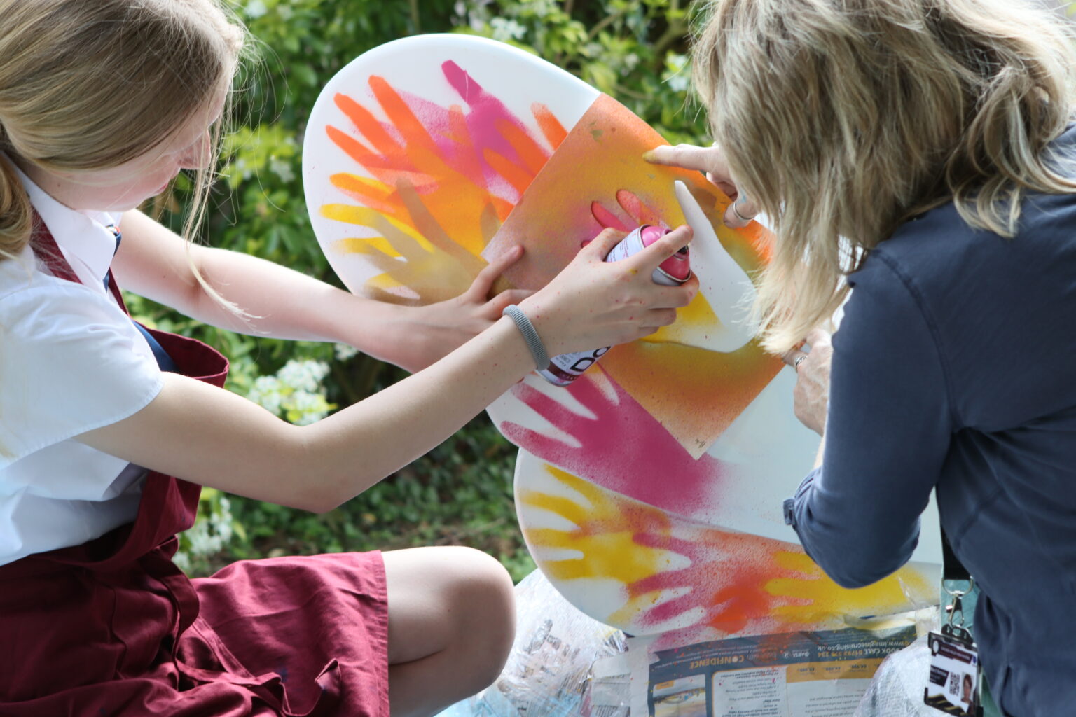 Chelmer Valley High School bee decoration